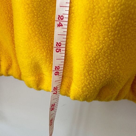 Vintage Tri-Mountain Yellow Half Zip Fleece Pullover with Embroidered Front Logo - Picture 13 of 15